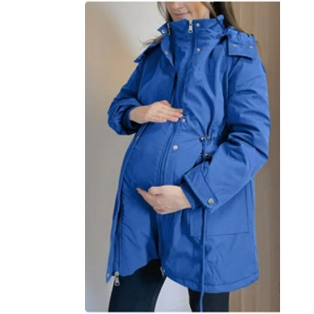 BRAND NEW ~ Maternity 3-in-1 Royal Blue Winter Puffer Coat ~ MEDIUM - Picture 5 of 6